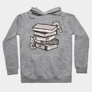 Tattoo Style Book Stack Hoodie